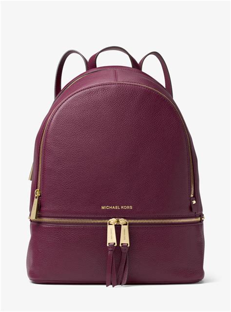 michael kors rhea velour backpack|Michael Kors large backpack women.